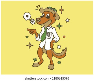Hipster Otter T Shirt Design