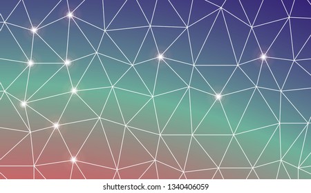 Hipster pattern with polygonal elements. Decorative design for your idea. Vector illustration. Creative gradient color