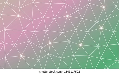 Hipster pattern with polygonal elements. Decorative design for your idea. Vector illustration. Creative gradient color