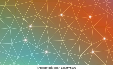 Hipster pattern with polygonal elements. For modern interior design, fashion print. Vector illustration. Blurred Background, Smooth Gradient Texture Color
