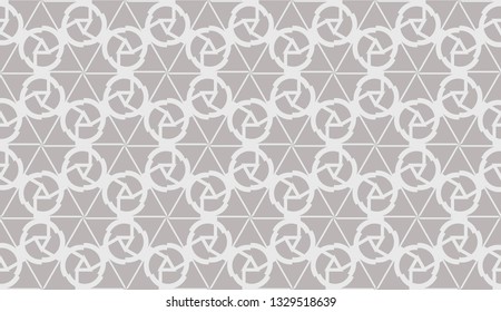 Hipster pattern with polygonal elements. Triangles style. Vector illustration. Light grey, brown color. Background for your business project. Advert, template screen. Seamless.