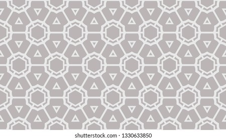 Hipster pattern with polygonal elements. Triangles style. Vector illustration. Light grey, brown color. Background for your business project. Advert, template screen. Seamless.