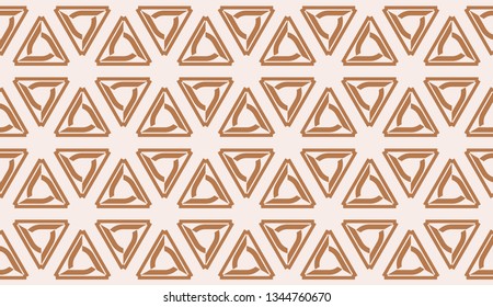 Hipster pattern with polygonal elements. Triangles style. Vector Seamless illustration. Background for your business project. Advert, template screen