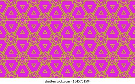 Hipster pattern with polygonal elements. Triangles style. Vector Seamless illustration. Background for your business project. Advert, template screen