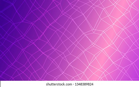 Hipster pattern with polygonal mesh elements. For modern interior design, fashion print. Vector illustration. Creative gradient color