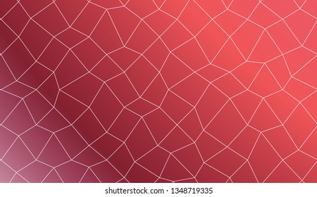 Hipster pattern with polygonal mesh elements. For modern interior design, fashion print. Vector illustration. Creative gradient color