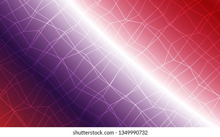 Hipster pattern with polygonal mesh elements. For modern interior design, fashion print. Vector illustration. Creative gradient color