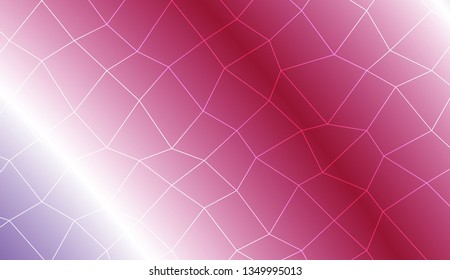 Hipster pattern with polygonal mesh elements. For modern interior design, fashion print. Vector illustration. Creative gradient color