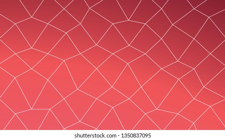 Hipster pattern with polygonal mesh elements. For modern interior design, fashion print. Vector illustration. Creative gradient color