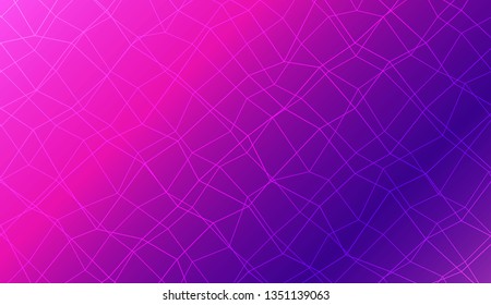 Hipster pattern with polygonal mesh elements. For modern interior design, fashion print. Vector illustration. Creative gradient color