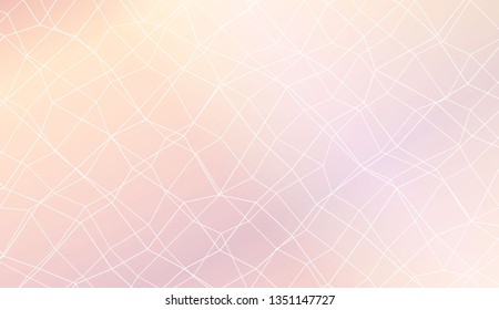 Hipster pattern with polygonal mesh elements. For modern interior design, fashion print. Vector illustration. Creative gradient color