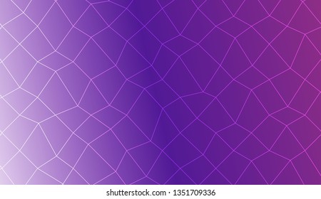 Hipster pattern with polygonal mesh elements. For modern interior design, fashion print. Vector illustration. Creative gradient color