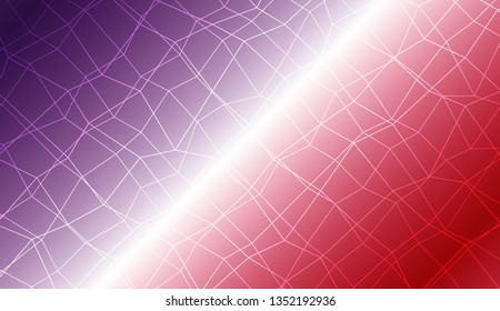 Hipster pattern with polygonal mesh elements. For modern interior design, fashion print. Vector illustration. Creative gradient color