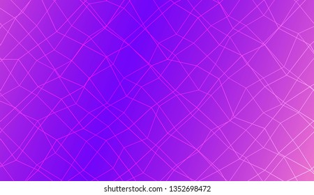 Hipster pattern with polygonal mesh elements. For modern interior design, fashion print. Vector illustration. Creative gradient color