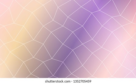 Hipster pattern with polygonal mesh elements. For modern interior design, fashion print. Vector illustration. Creative gradient color