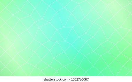 Hipster pattern with polygonal mesh elements. For modern interior design, fashion print. Vector illustration. Creative gradient color