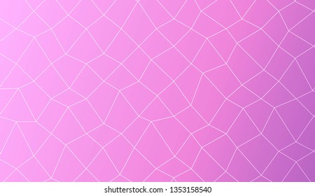 Hipster pattern with polygonal mesh elements. For modern interior design, fashion print. Vector illustration. Creative gradient color