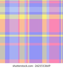 Plano de fundo de vetor de padrão de hipster, impressão xadrez têxtil sem emenda. New york verificar textura de tecido tartan na paleta de cores azul e cinza.