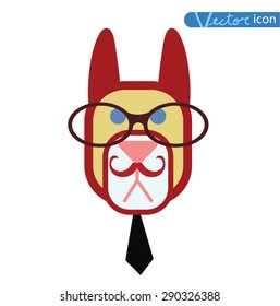  Hipster pet icon set. vector illustrations.