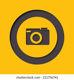 Hipster photo or camera icon 