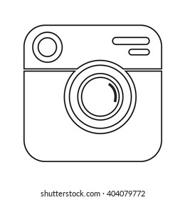 Hipster Photo camera Icon Illustration design