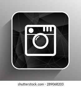 Hipster photo icon Camera icon Photo camera pictogram.