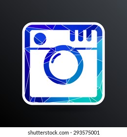 Hipster photo icon Camera icon Photo camera pictogram.