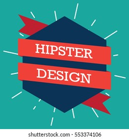 Hipster poster design