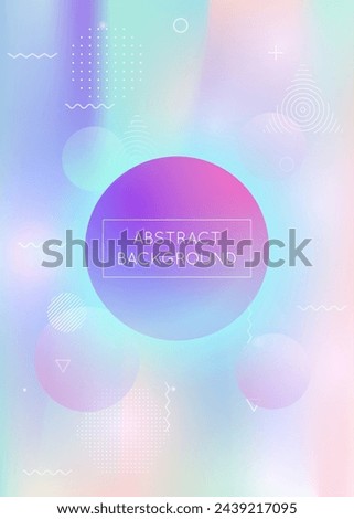 Hipster Presentation. Science Flyer. Space Concept. Violet Shiny Texture. Liquid Shape. Round Iridescent Backdrop. Digital Fluid. Dynamic Dots. Purple Hipster Presentation