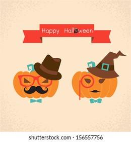 Hipster pumpkin