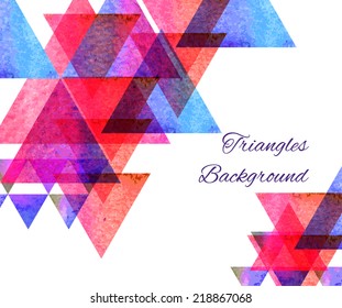 Hipster pyramid background pattern.