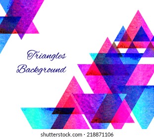 Hipster pyramid background pattern.