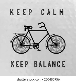 Hipster quote keep balance