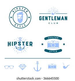 Hipster retro badges and labels