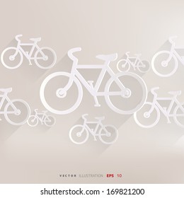 Hipster retro bicycle icon