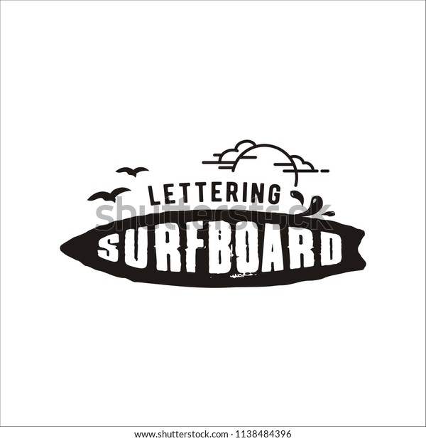 Hipster Retro Surf Logo Design Inspiration Stock Vector Royalty Free 1138484396