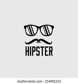 hipster retro vector design template