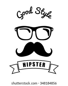Hipster retro and vintage style graphic design, vector illustration
