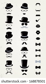 Hipster pack set of objects Royalty Free Vector Image
