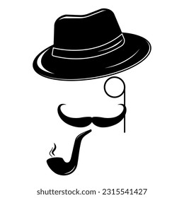 Hipster Retro Vintage Vector Icon Set