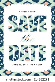 Hipster Save the Date Invitation Template