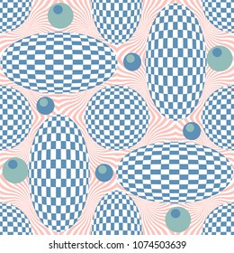 Hipster seamless modern geometric abstract background. Business blue template. For  covers of notebooks, wallpaper and cards