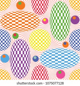 Hipster seamless modern geometric abstract background. Children's cheerful color template. For  covers of notebooks, wallpaper and cards