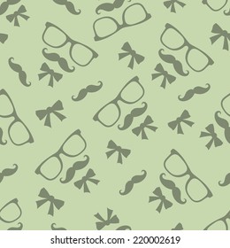 Hipster seamless pattern