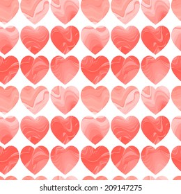 Hipster seamless pattern with hearts 