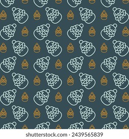 Hipster sensational trendy multicolor repeating pattern vector illustration background