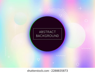 Hipster Shape. Purple Tech Background. Space Layout. Shiny Iridescent Composition. Digital Texture. Vibrant Flyer. Memphis Dots. Holographic Pattern. Blue Hipster Shape