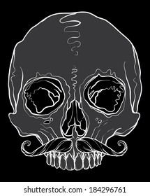 hipster skull