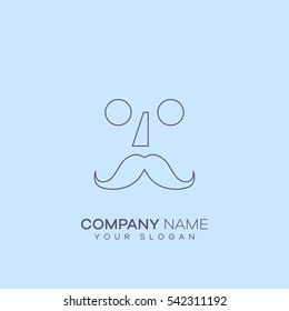 hipster smiley icon