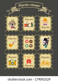 Hipster stamps